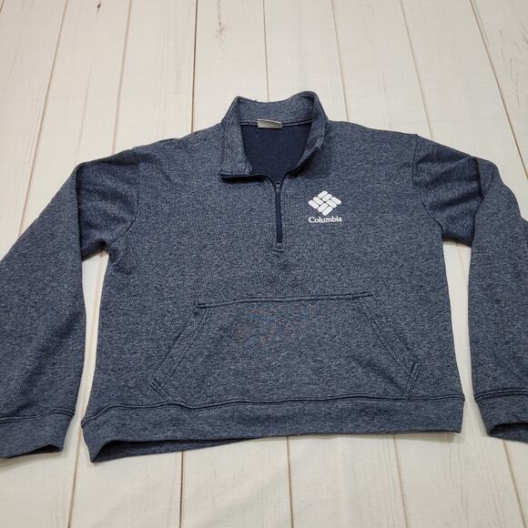 Columbia crop quarter zip pullover jacket sweatshirt - Picture 1 of 7